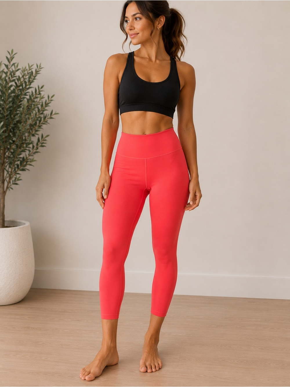 Lululemon High-Rise Leggings | Butter Soft| Coral Pink | Size 10